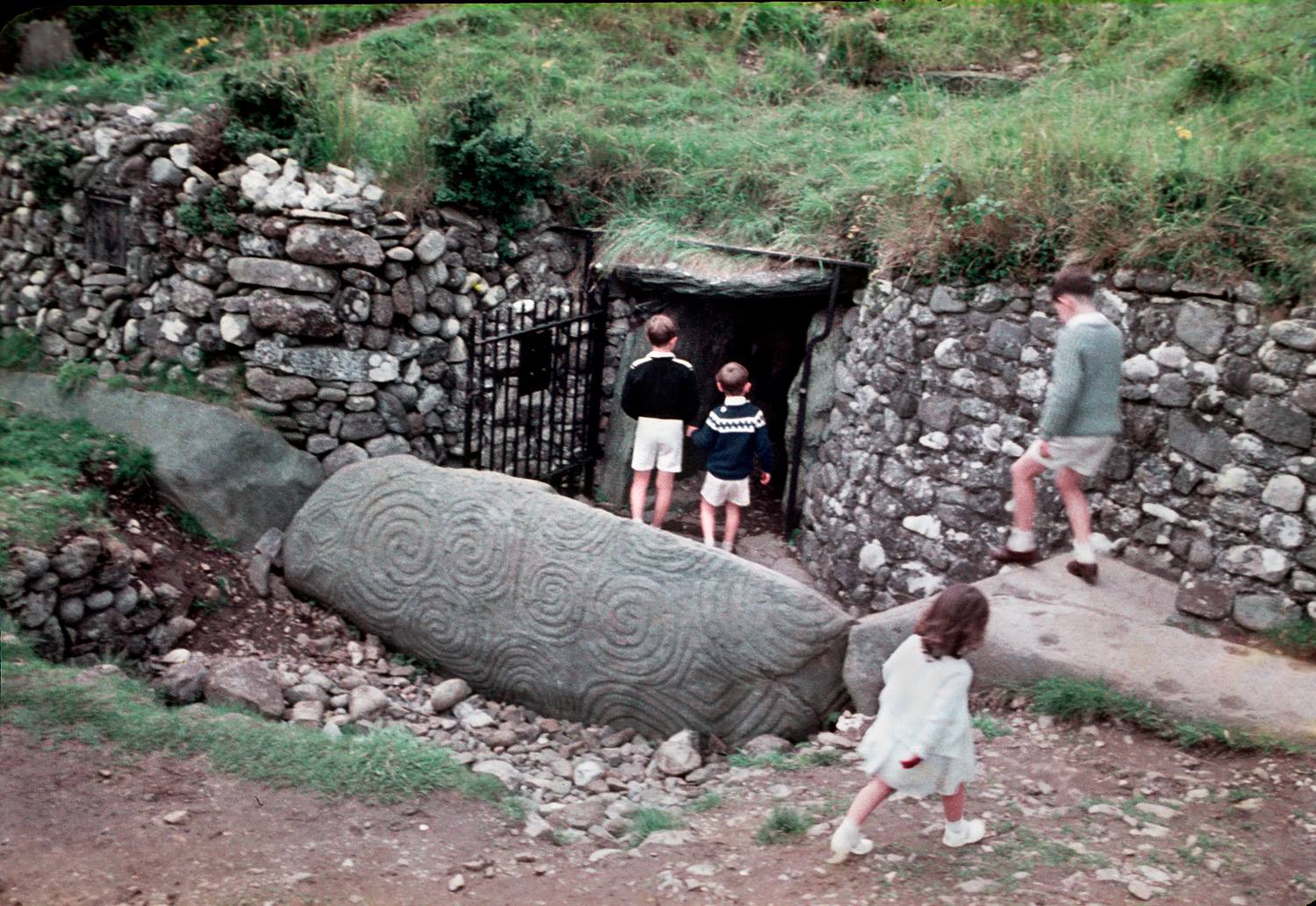 Children at Newgrange in the 1950s